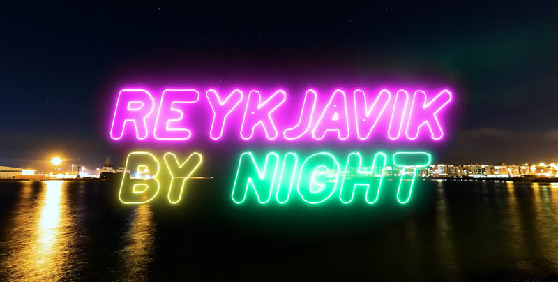 Reykjavik by night video
